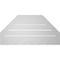 Ekena Millwork Octagonal Top Surface Mount PVC Gable Vent w/ 2"W x 1-1/2"P Brickmould Frame, 32"W x 16"H GVPOT32X1602SF - alternate 4